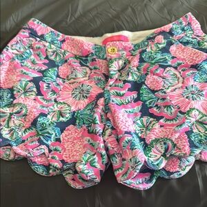 Lilly Pulitzer High Waist Pink and Blue Shorts